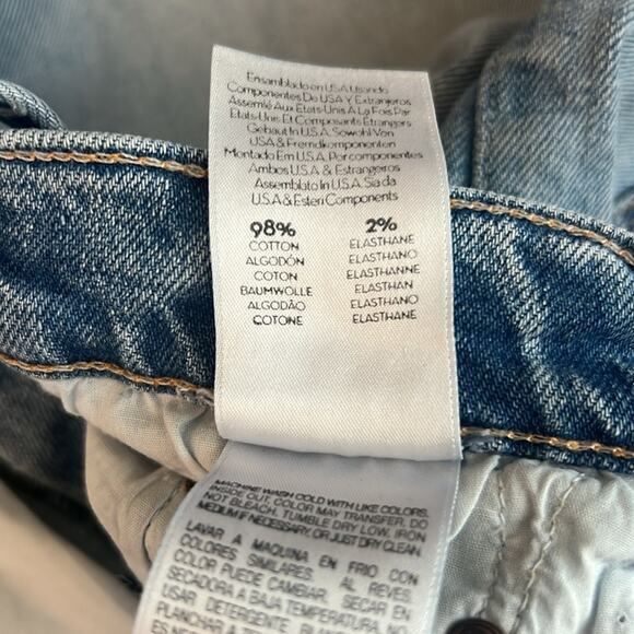 Mother Superior The Tomcat Jeans The Confession Wash Distressed Ankle Crop Sz 30 - Picture 11 of 13